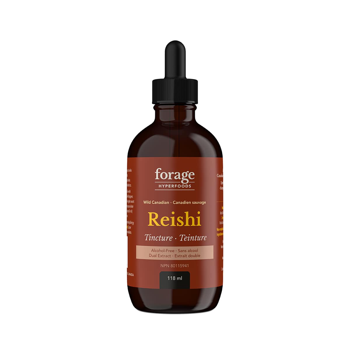 Forage Hyperfoods Reishi tincture Alcohol-Free 118ml