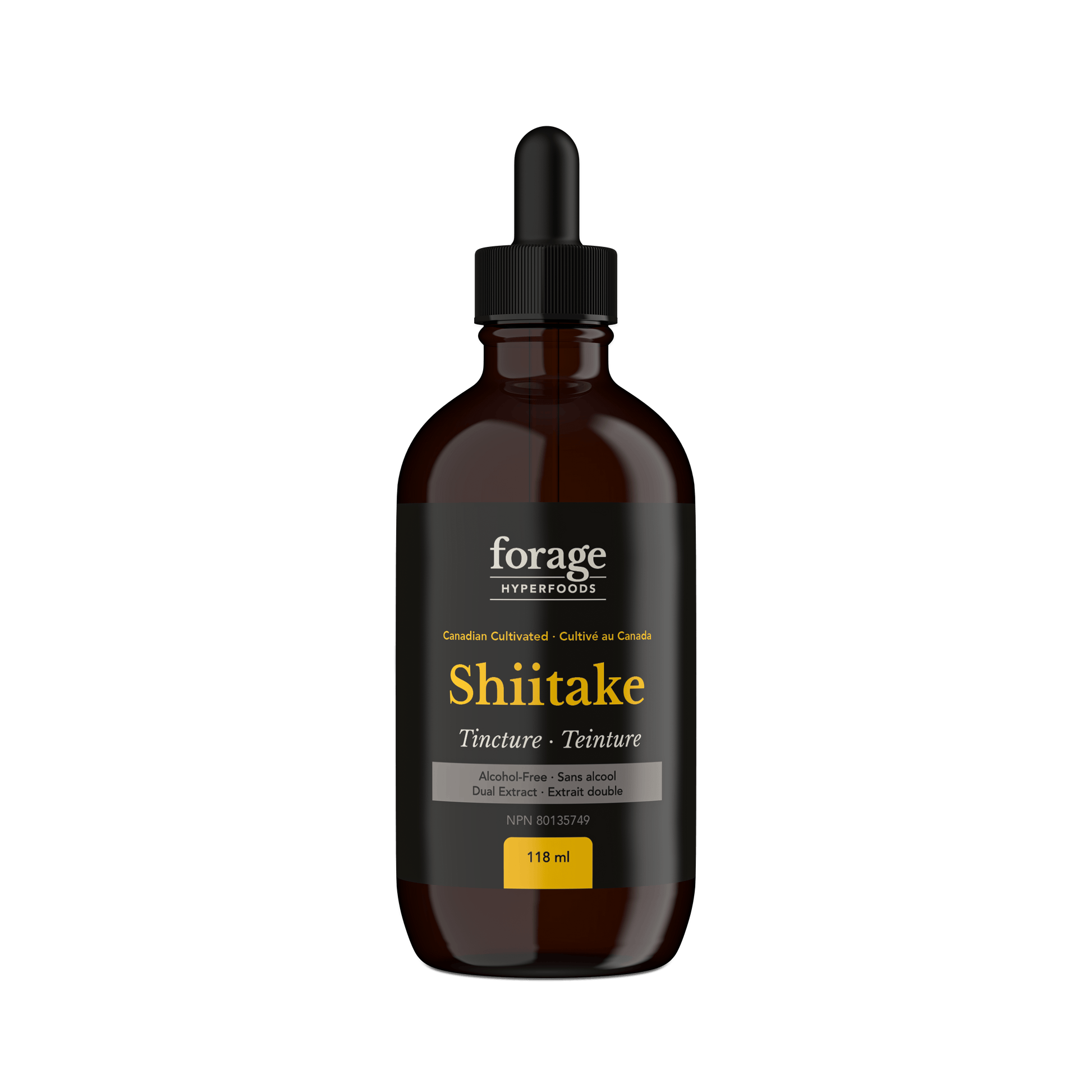Forage Hyperfoods Shiitake tincture Alcohol-Free 118ml