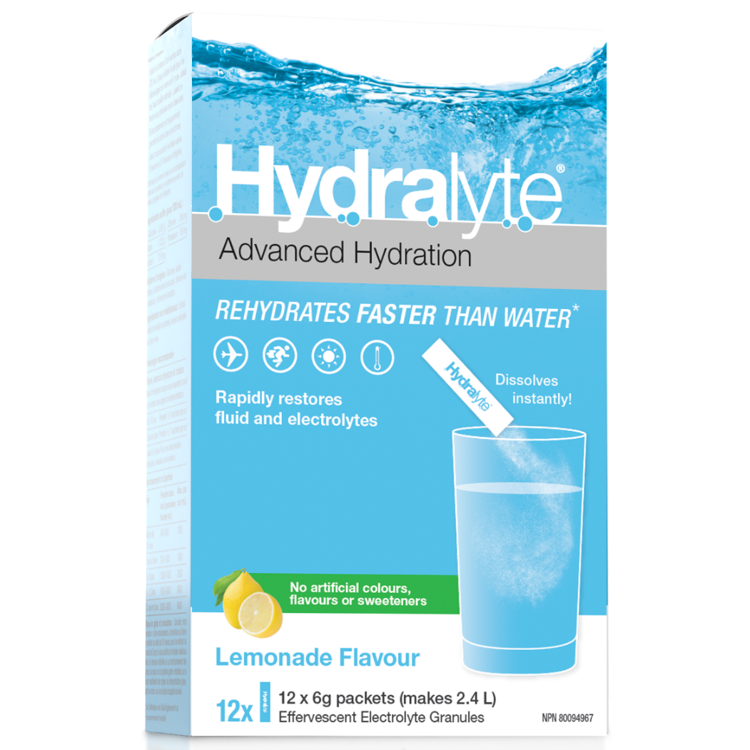 HydraLyte Effervescent Electrolyte Granules Lemonade