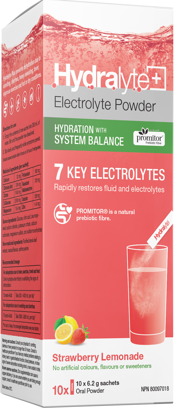 HydraLyte Hydration with System Balance Strawberry Lemonade