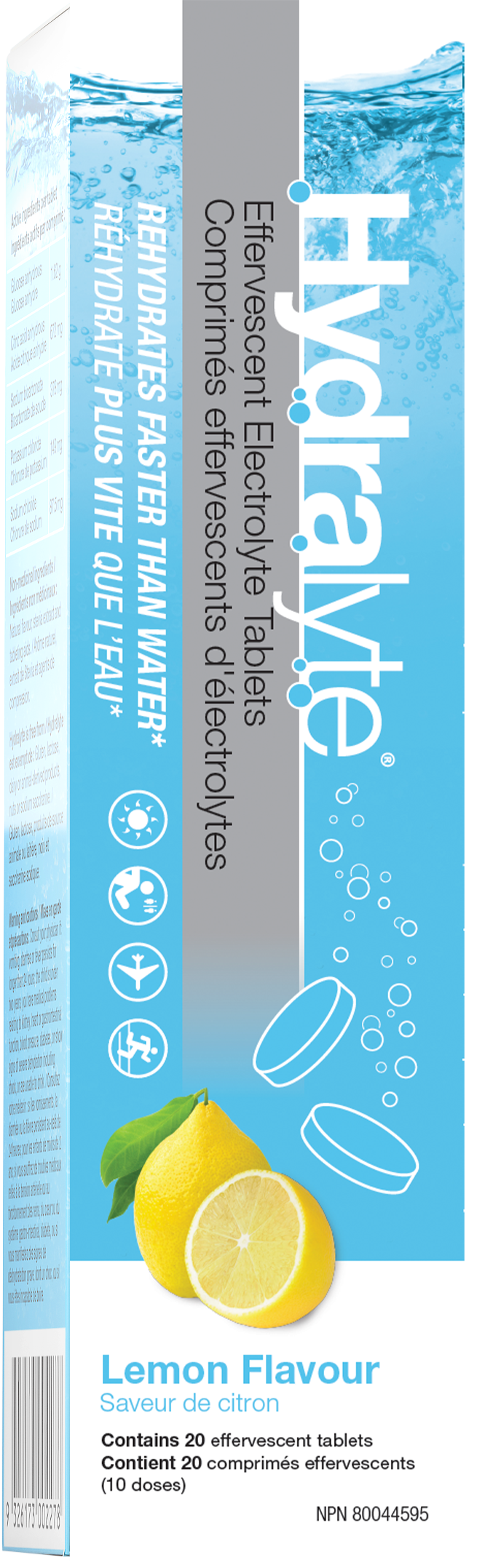 HydraLyte Effervescent Electrolyte Tablets Lemonade