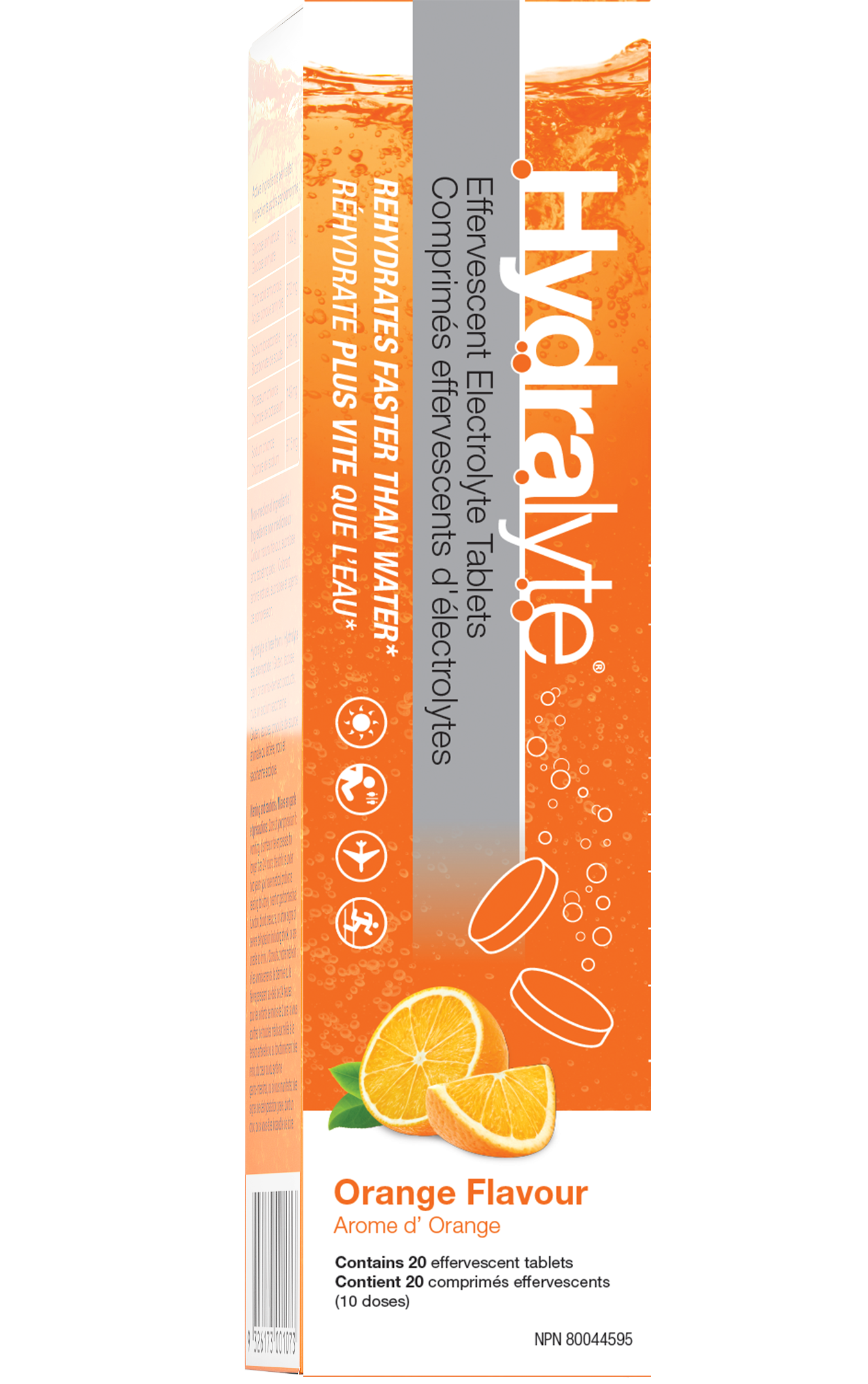 HydraLyte Effervescent Electrolyte Tablets Orange