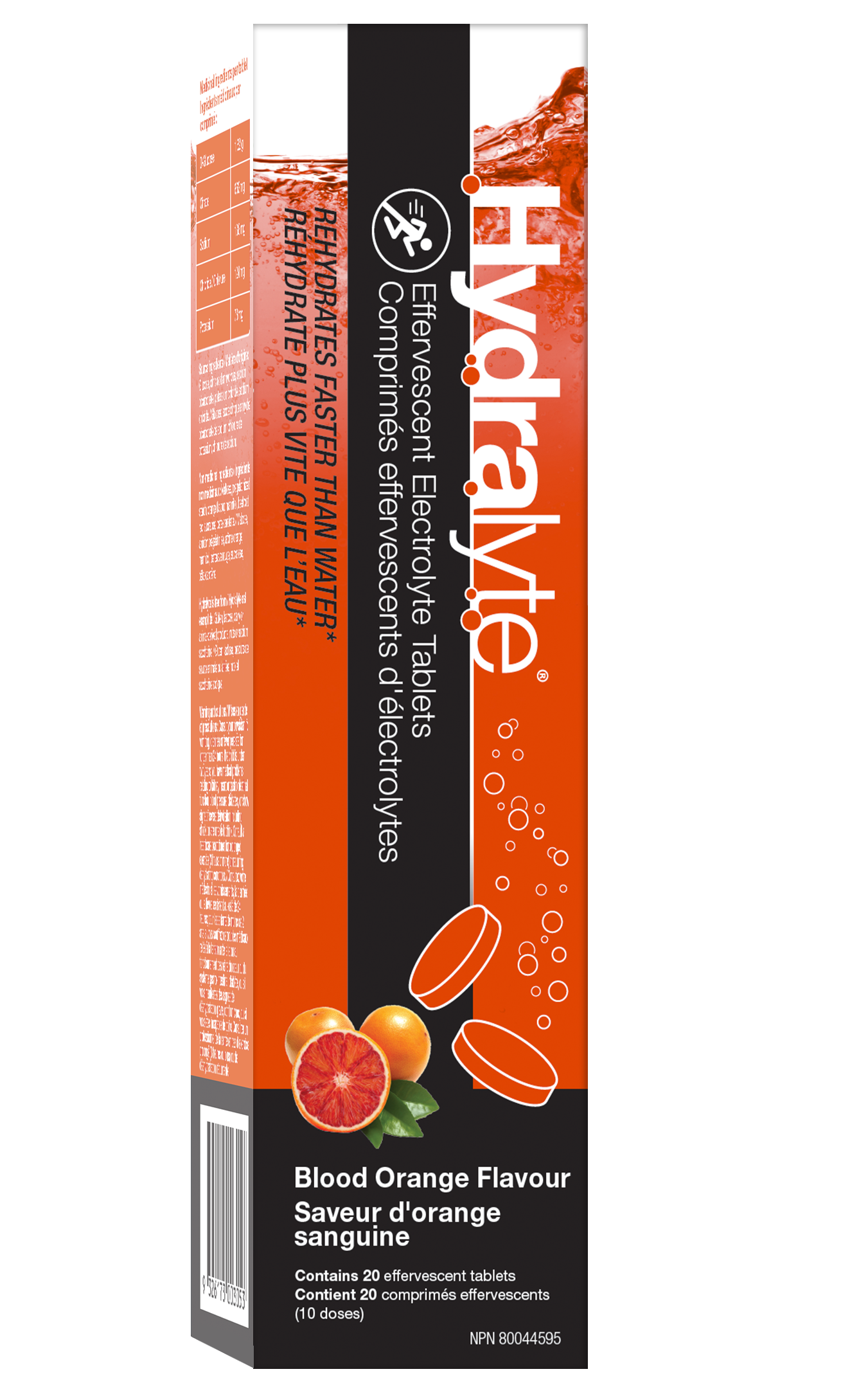 HydraLyte Sports Effervescent Electrolyte Tablets Blood Orange