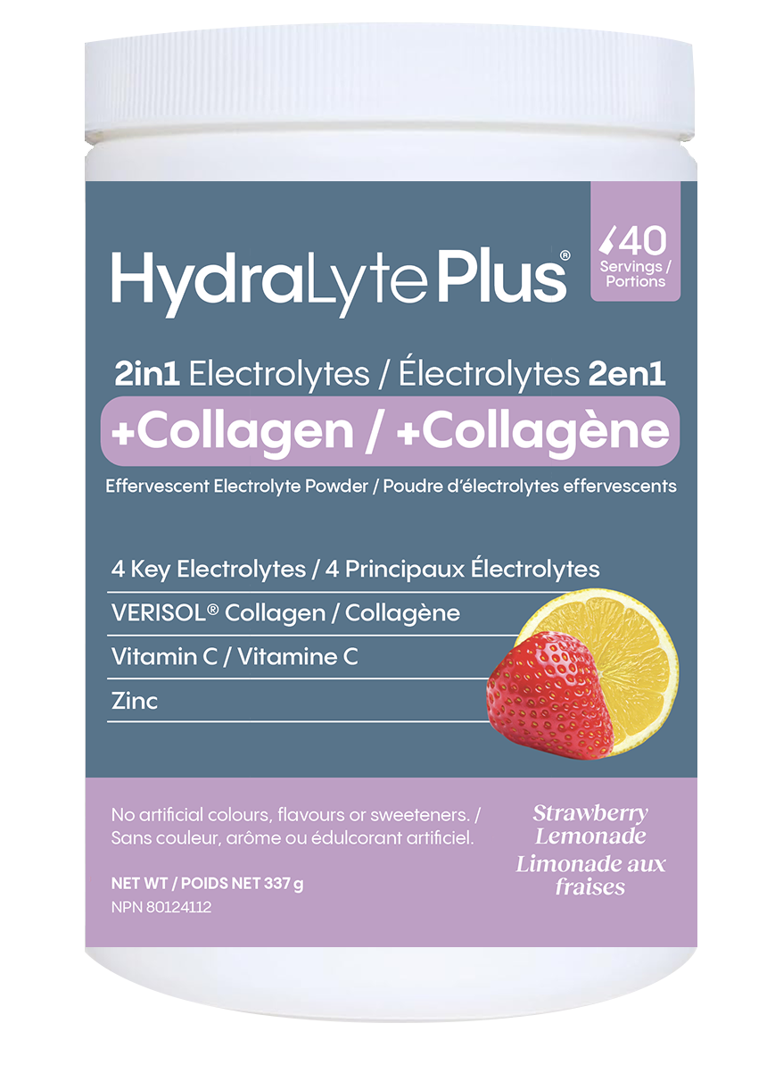 HydraLyte Collagen Electrolyte Powder Tub Strawberry Lemonade