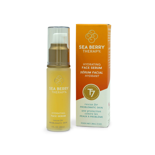 Sea Berry Therapy Hydrating Serum with Sea Buckthorn, Hyaluronic Acid and Vitamins A and E, Lightweight Face Serum, 28g