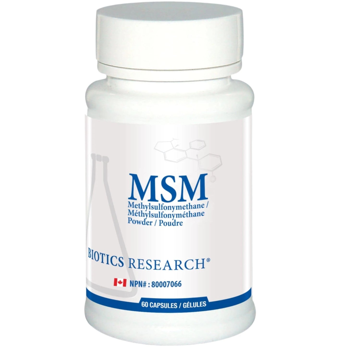 60 Capsules | Biotics Research MSM (Methylsulfonymethane)