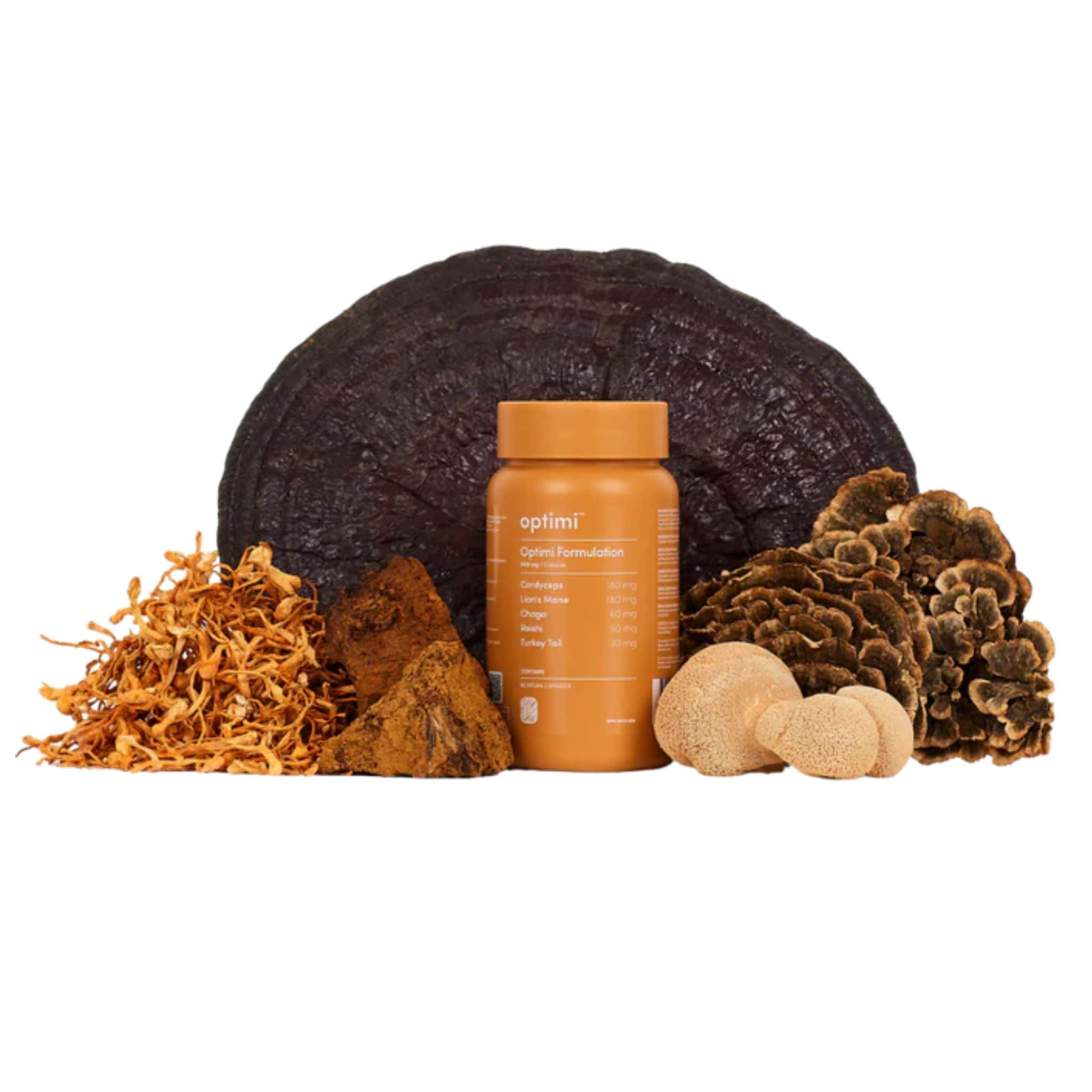 Optimi Note Optimi Formulation with Multi Mushrooms, 60 Vegetable Capsules