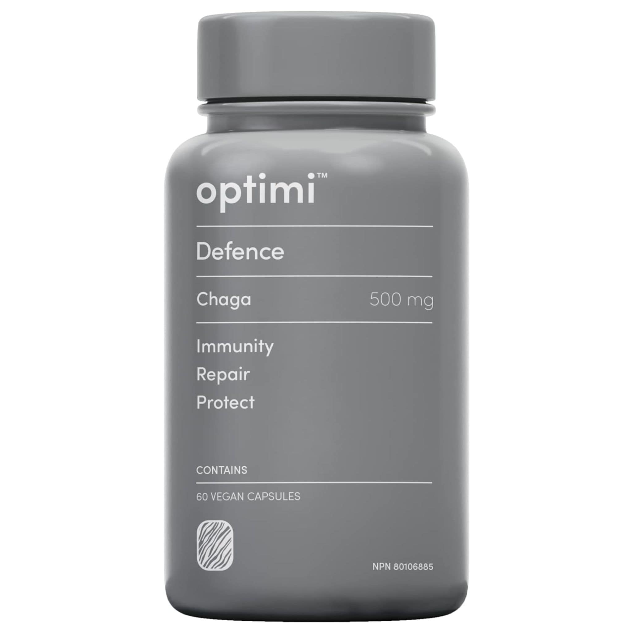 Optimi Note Optimi Defence Chaga, Protect & Repair Immunity, 60 Vegetable Capsules