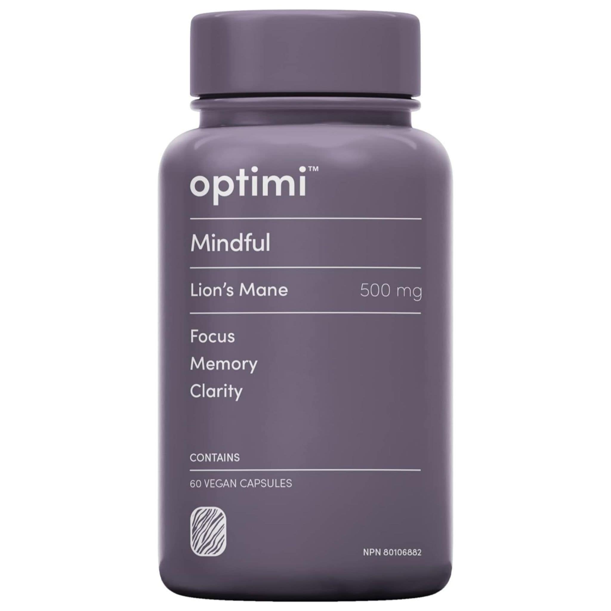 Optimi Note Optimi Mindful with Lion's Mane 500mg, 60 Vegetable Capsules