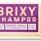 BRIXY Shampoo Bar Coconut Vanilla
