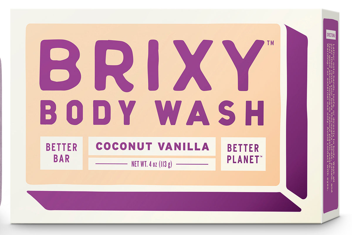 BRIXY Body Wash Bar Coconut Vanilla