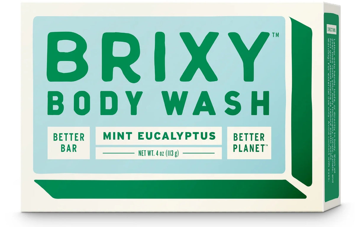 BRIXY Body Wash Bar Mint Eucalyptus