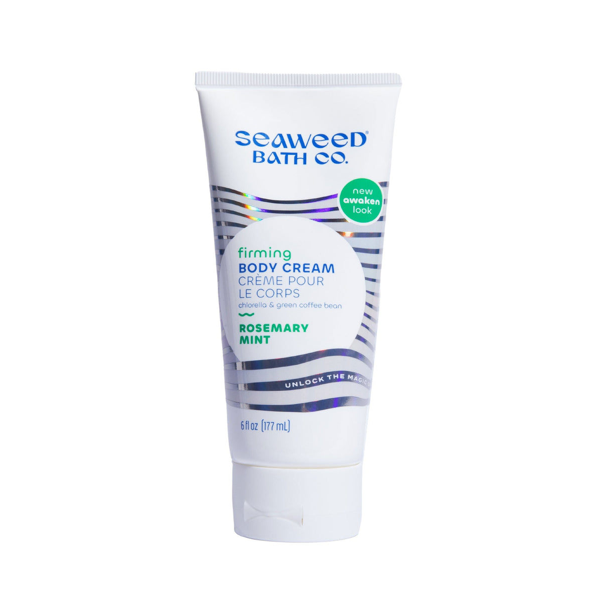 The Seaweed Bath Co. Body Cream with Bladderwrack Seaweed, Shea and Argan, Rich Moisturizing Cream for Dry Skin, Firming Rosemary Mint or Hydrate Scents - Firming Rosemary Mint