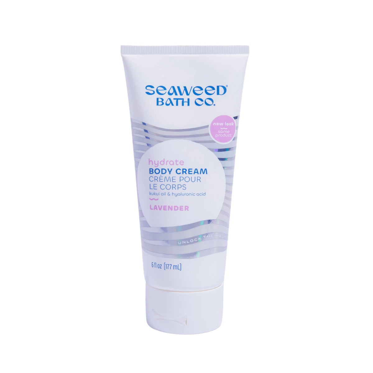 The Seaweed Bath Co. Body Cream with Bladderwrack Seaweed, Shea and Argan, Rich Moisturizing Cream for Dry Skin, Firming Rosemary Mint or Hydrate Scents - Hydrate Lavender