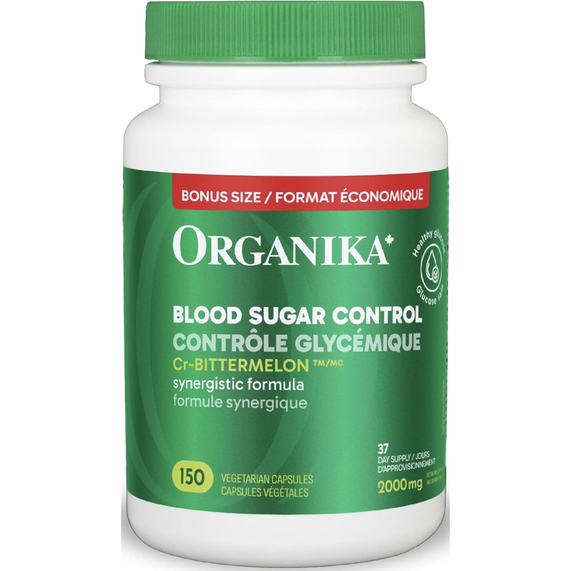 150 Vegetarian Capsules | Organika Blood Sugar Control