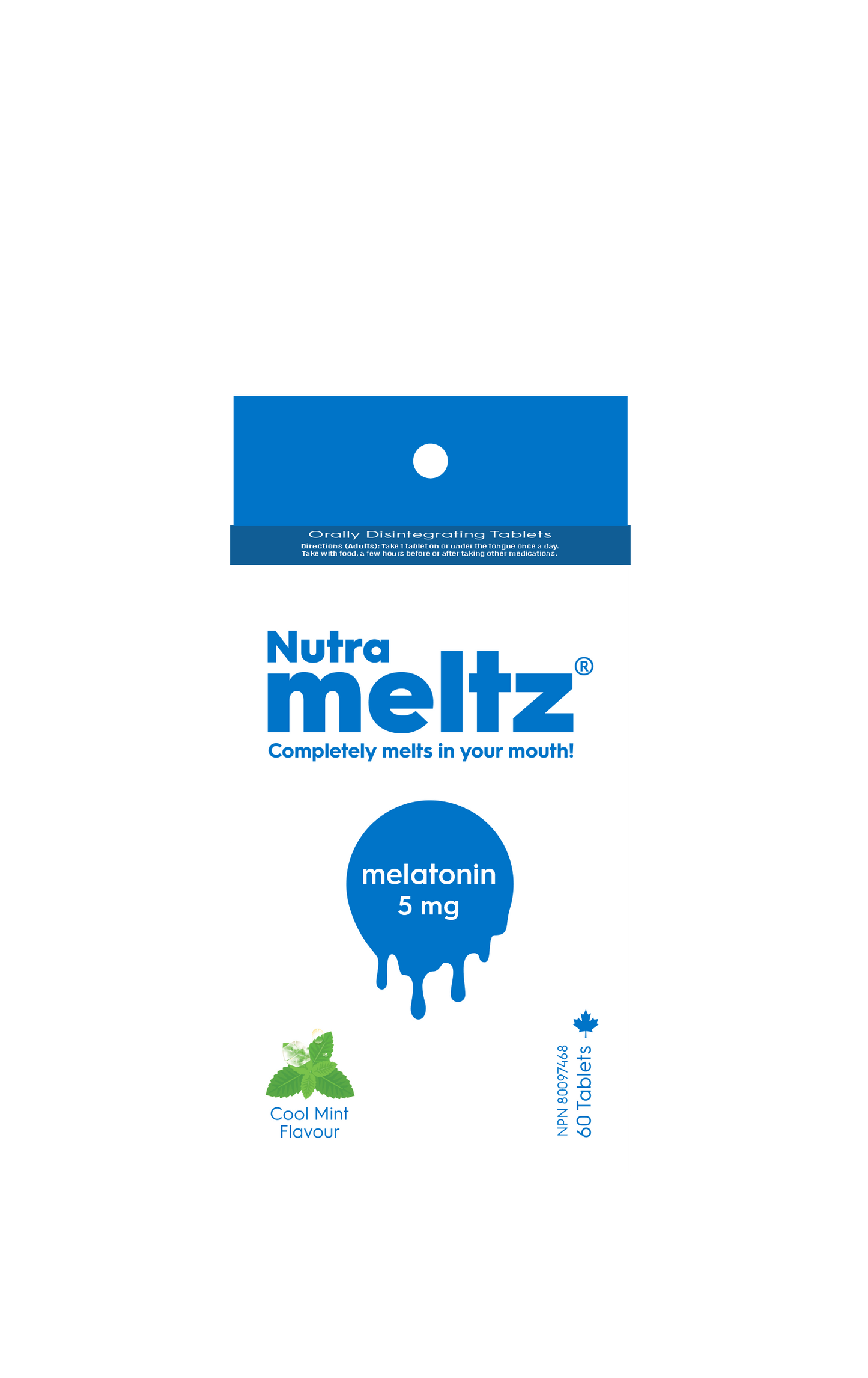 60 Tablets | Nutrameltz Melatonin 5mg 60 Tablets