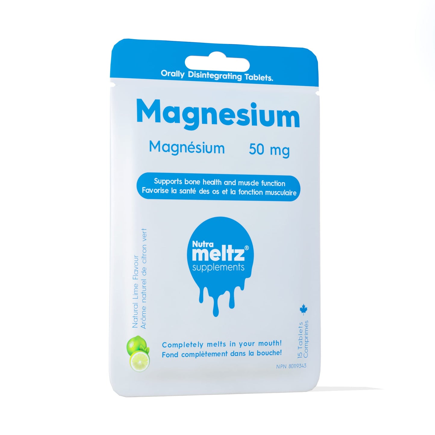 Case of 12 x 15 Tablets | Nutrameltz Magnesium 50mg Case of 12 x 15 Tablets