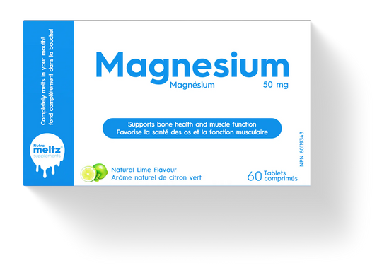 60 Tablets | Nutrameltz Magnesium 50mg 60 Tablets