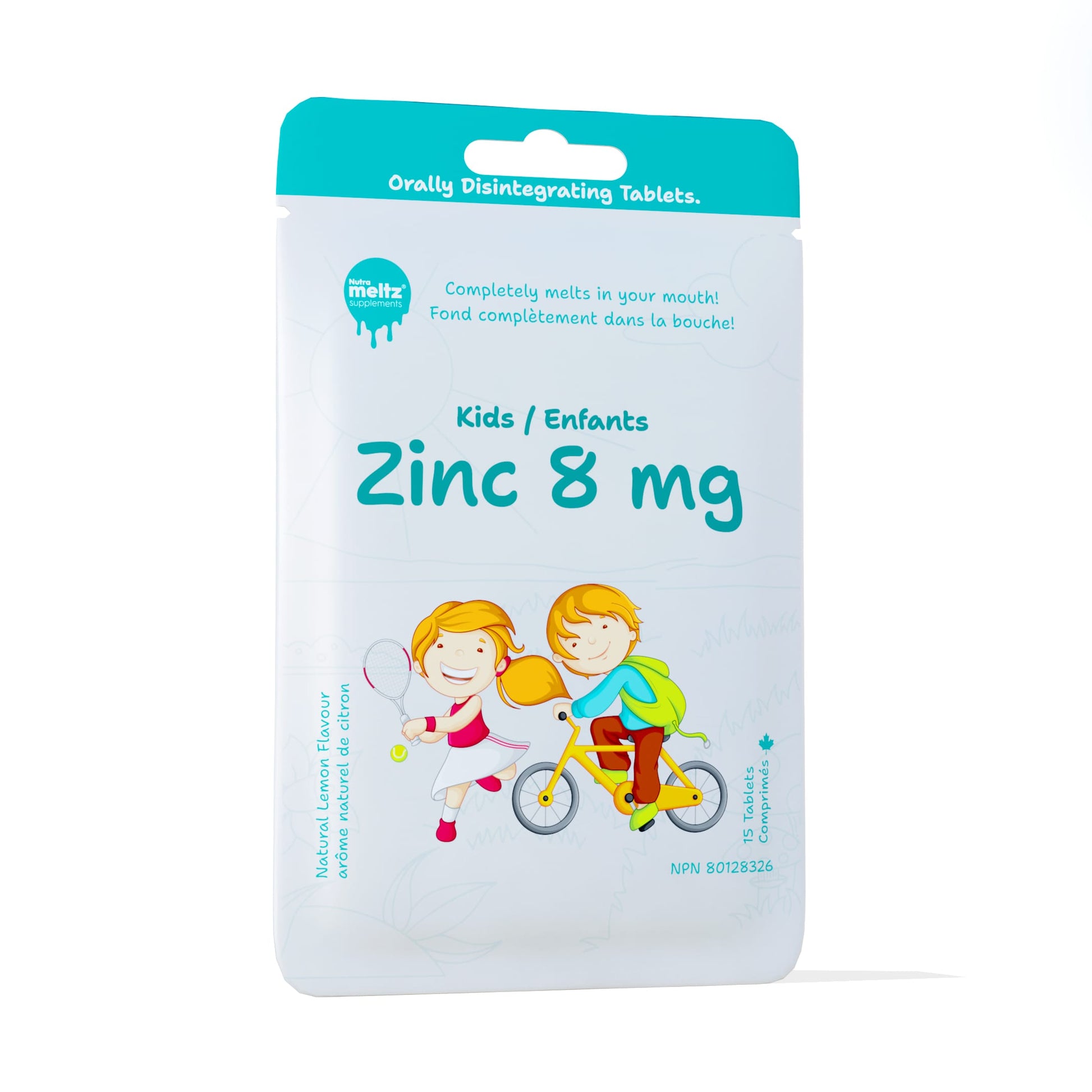 Case of 12 x 15 Tablets | Nutrameltz KIDS Zinc 8mg Case of 12 x 15 Tablets