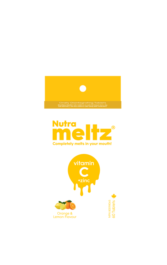 60 Tablets | Nutrameltz Vitamin C + Zinc 60 Tablets