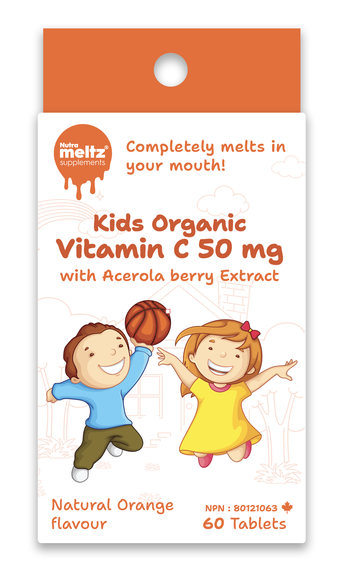 60 Tablets | Nutrameltz KIDS Organic Vitamin C 60 Tablets