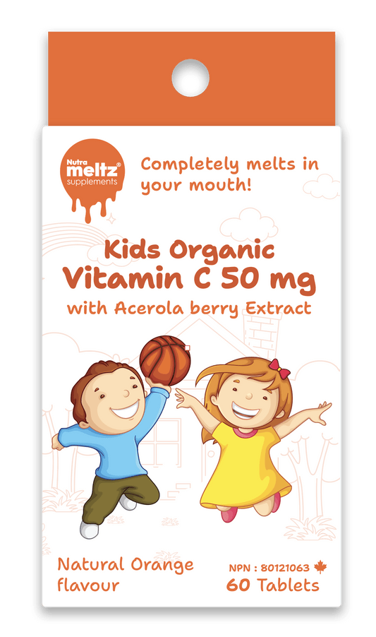 60 Tablets | Nutrameltz KIDS Organic Vitamin C 60 Tablets