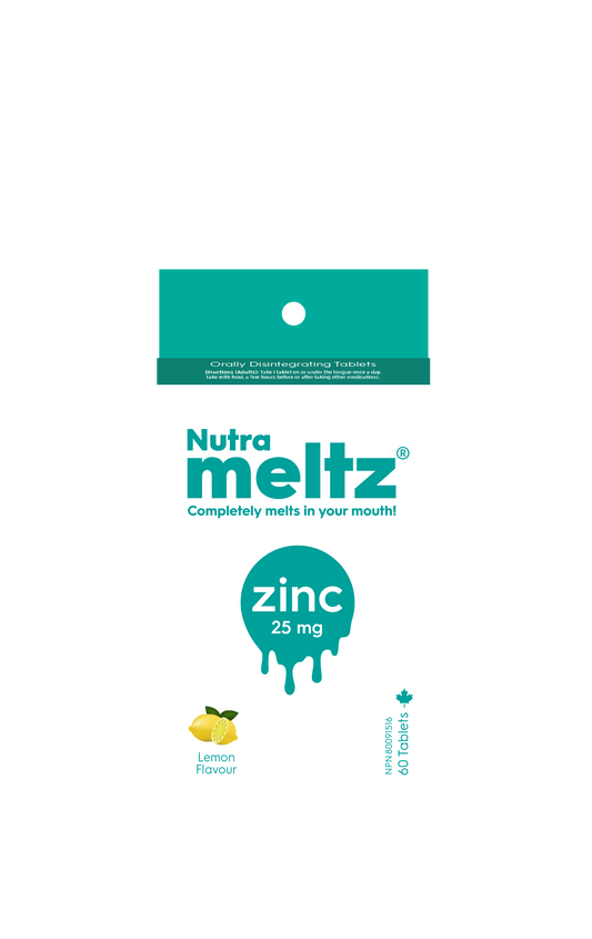 60 Tablets | Nutrameltz Zinc 25mg 60 Tablets