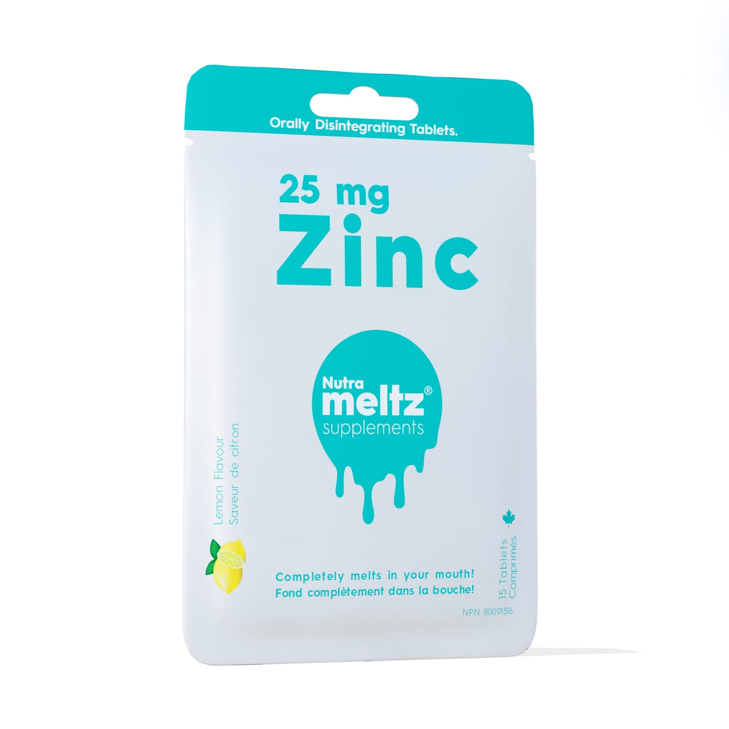 Case of 12 x 15 Tablets | Nutrameltz Zinc 25mg Case of 12 x 15 Tablets