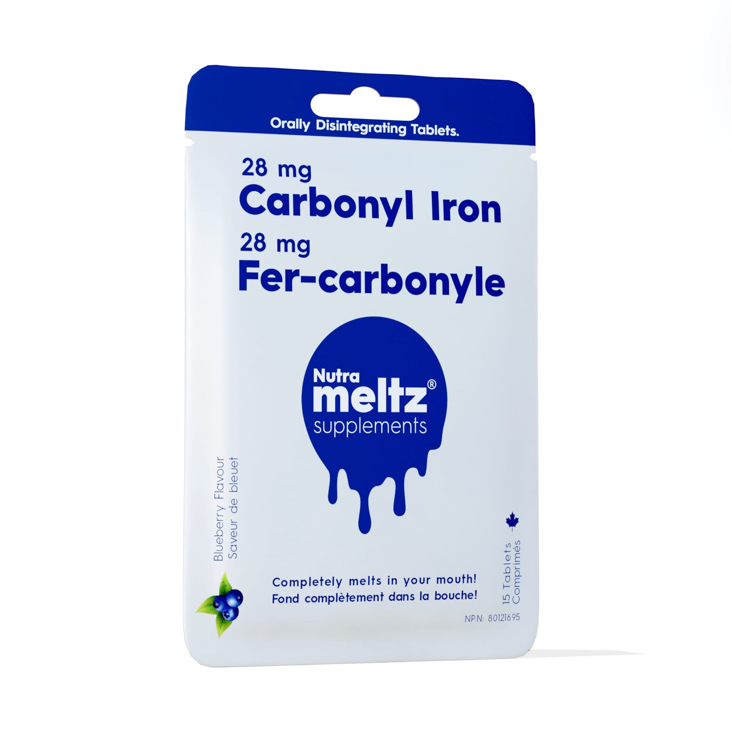 Case of 12 x 15 Tablets | Nutrameltz Carbonyl Iron 28mg Case of 12 x 15 Tablets