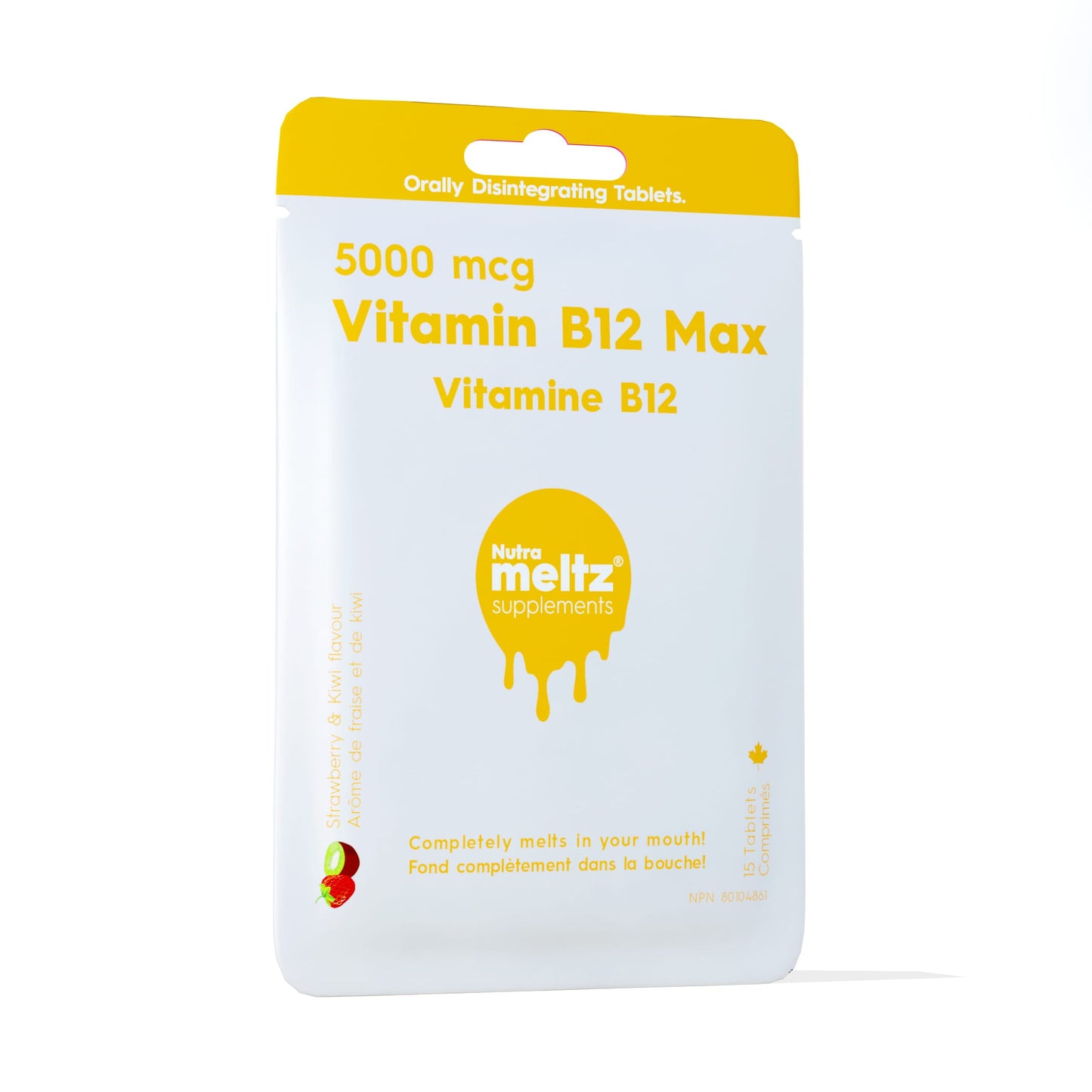 Case of 12 x 15 Tablets | Nutrameltz Vitamin B12 5000mcg Case of 12 x 15 Tablets