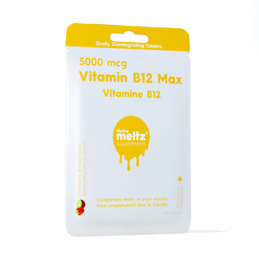 Case of 12 x 15 Tablets | Nutrameltz Vitamin B12 5000mcg Case of 12 x 15 Tablets