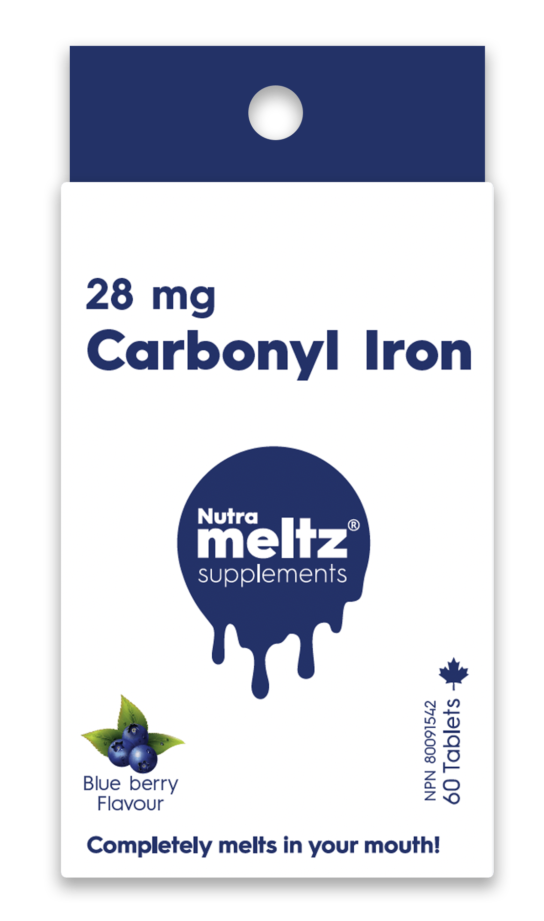 60 Tablets | Nutrameltz Carbonyl Iron 28mg 60 Tablets