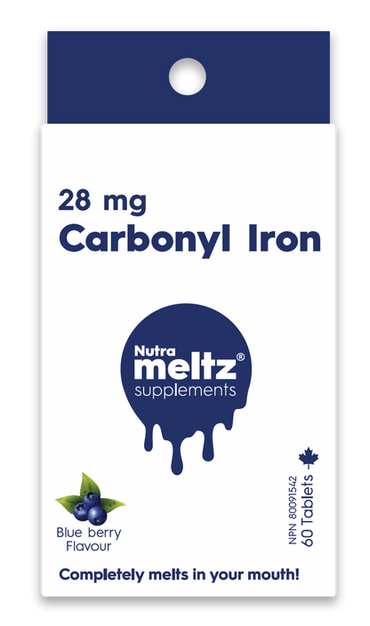 60 Tablets | Nutrameltz Carbonyl Iron 28mg 60 Tablets