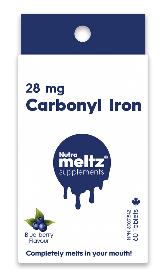 60 Tablets | Nutrameltz Carbonyl Iron 28mg 60 Tablets