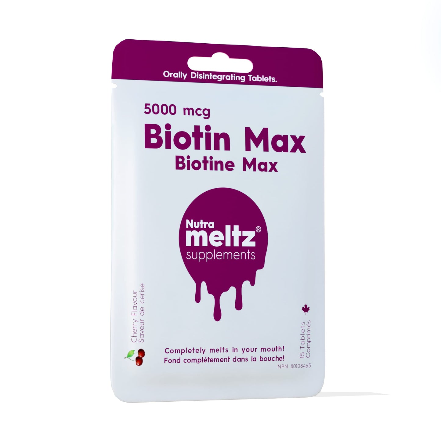 Case of 12 x 15 Tablets | Nutrameltz Biotin Max 5000mcg Case of 12 x 15 Tablets