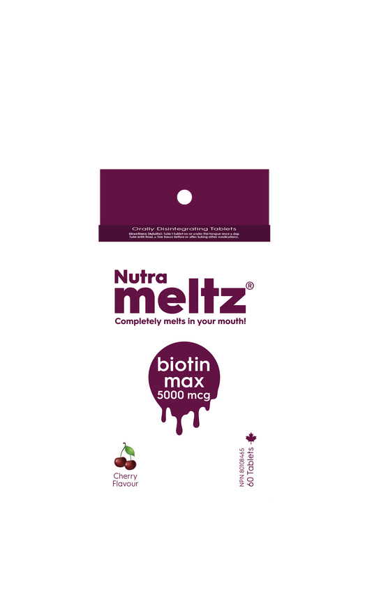 60 Tablets | Nutrameltz Biotin Max 5000mcg 60 Tablets