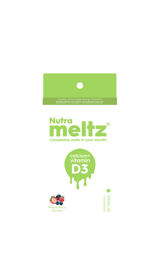 60 Tablets | Nutrameltz Calcium + Vitamin D3 60 Tablets