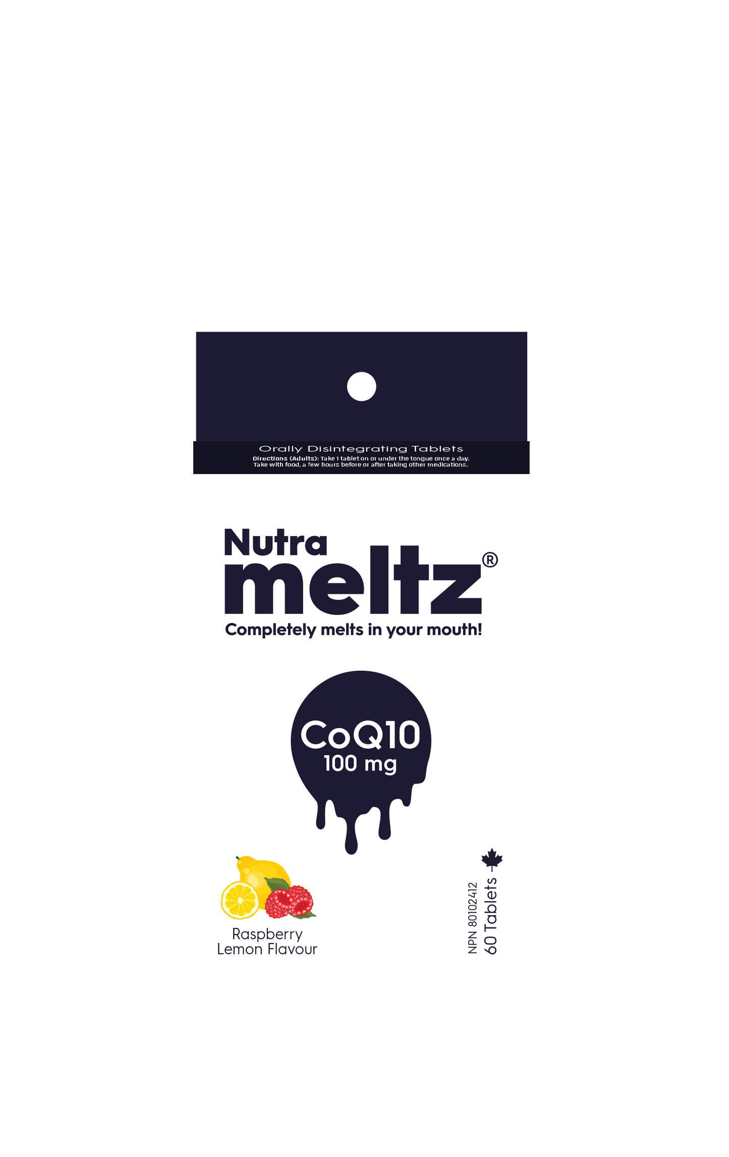 60 Tablets | Nutrameltz CoQ10 100mg 60 Tablets