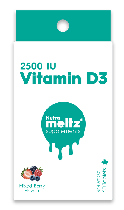 60 Tablets | Nutrameltz Vitamin D3 2500 IU 60 Tablets