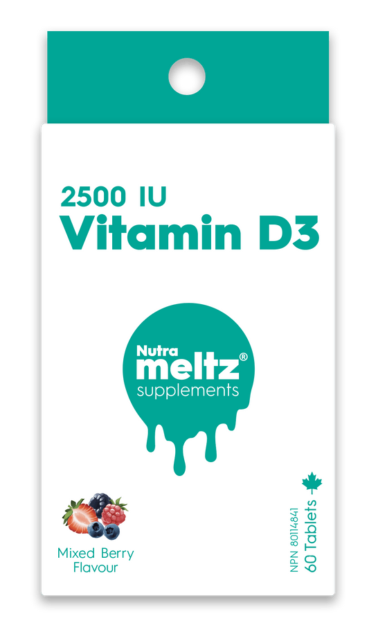 60 Tablets | Nutrameltz Vitamin D3 2500 IU 60 Tablets