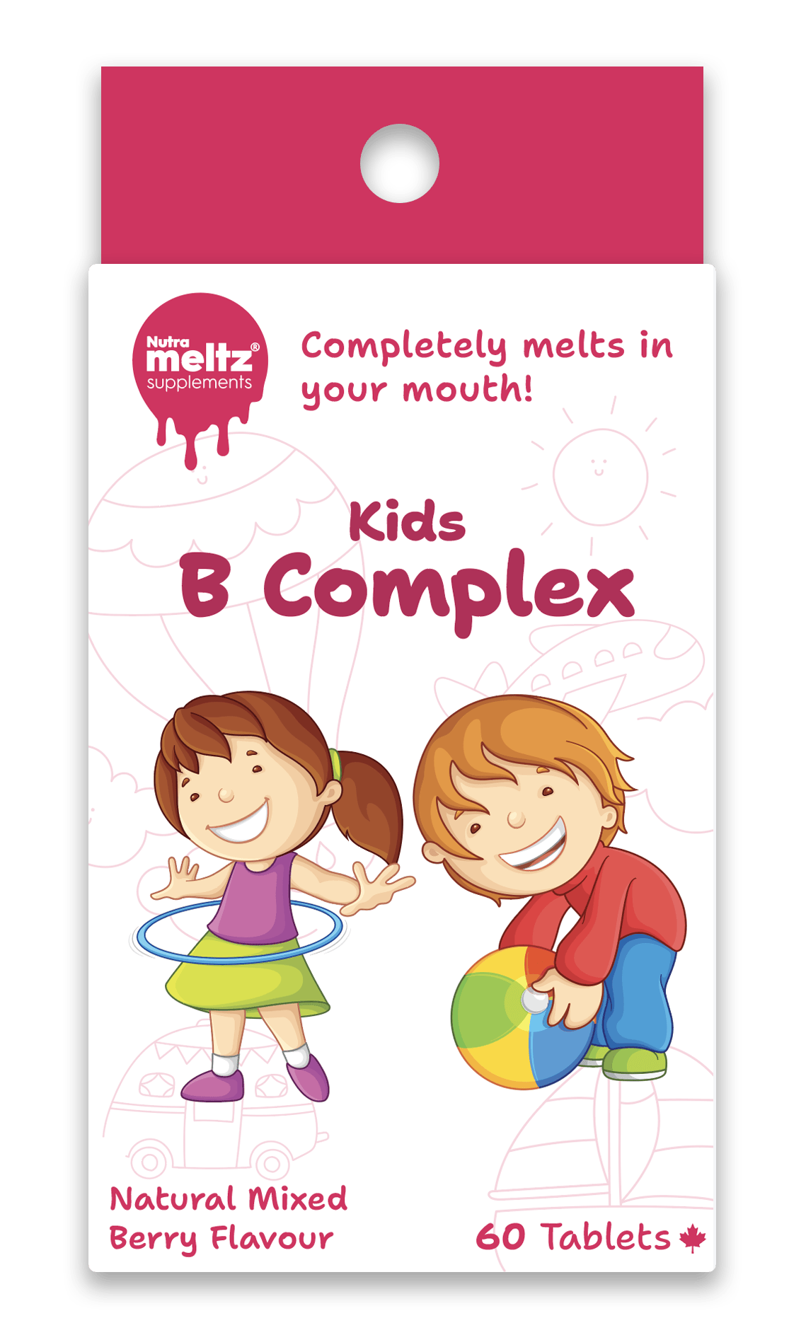 60 Tablets | Nutrameltz KIDS Vitamin B-Complex 60 Tablets