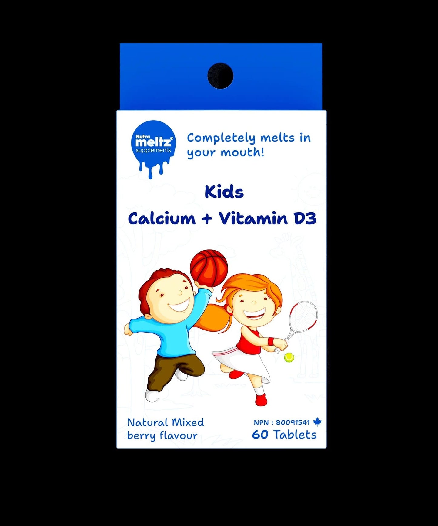 60 Tablets | Nutrameltz KIDS Calcium + Vitamin D3 60 Tablets