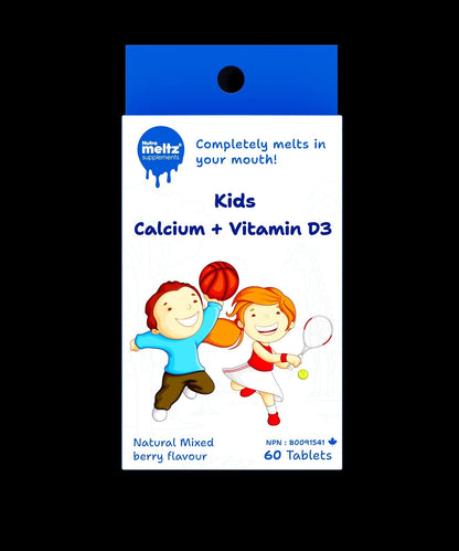 60 Tablets | Nutrameltz KIDS Calcium + Vitamin D3 60 Tablets