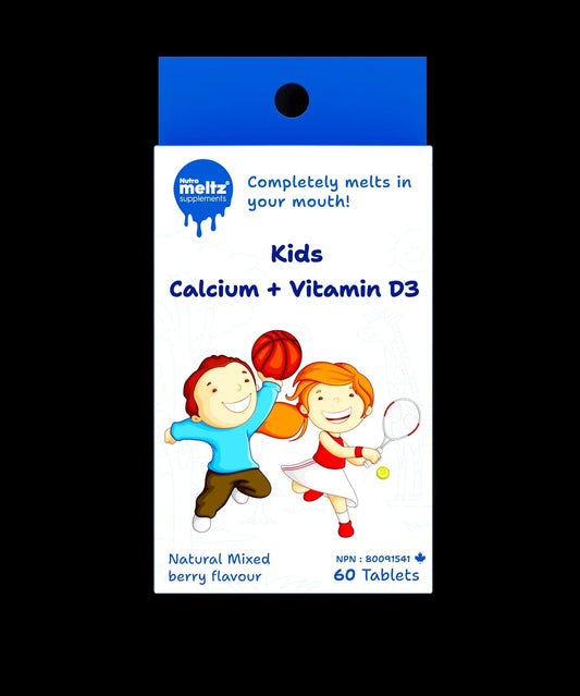 60 Tablets | Nutrameltz KIDS Calcium + Vitamin D3 60 Tablets