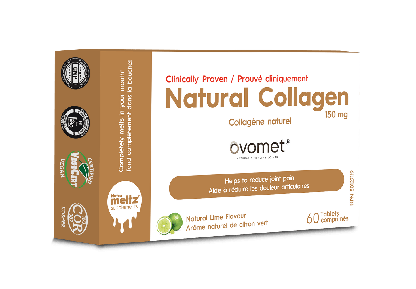 60 Tablets | Nutrameltz Ovomet Natural Collagen 60 Tablets