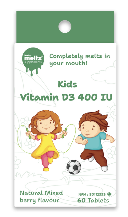 60 Tablets | Nutrameltz KIDS Vitamin D3 400 IU 60 Tablets
