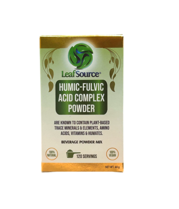 LeafSource Humic-Fulvic Acid Complex Powder, 77 Trace Minerals, 17 Amino Acids, 60g