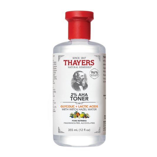 Thayers 2% AHA Toner with Witch Hazel and Fruit Extracts, Alcohol-Free Exfoliating Facial Toner, 335ml
