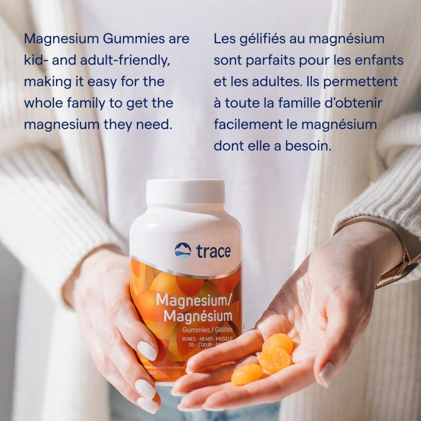 120 Gummies Peach | Trace Minerals Magnesium Gummies