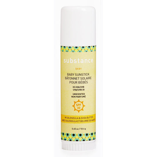 Substance Sun Stick for Baby, Zinc Oxide Mineral Sunscreen Stick for Face, Lips, Nose and Ears, 19g